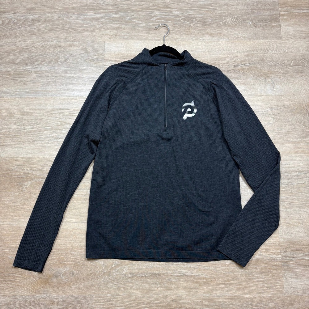 Lululemon x Peloton Long Sleeve 1/4 Zip Athletic Pullover Men's L Color Gray